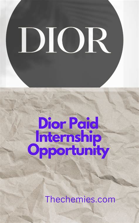 christian dior summer internship|dior summer internship.